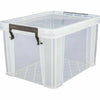 Space Saving 5Litre Clear Plastic Storage Boxes Stackable Stacking Clip Lock Lid