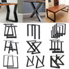 2pcs Industrial Steel Table Legs Box Trapezium X Shape A Frame Bench Coffee Desk