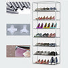 10 Layer 9 Shelf Shoes Storage Cabinet Organizer Shoe Rack Dustproof Standing UK