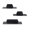 Set of 3 Industrial Metal Floating Wall Shelves Rustic Farmhouse Designed Shelf