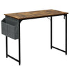 Computer Desk Table Student Study Table with Earphone Iron Hook and Storage Bag