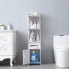 Waterproof Bathroom Corner Shelf Cabinet Toilet Papers Tall Storage Durable