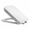 Luxury Square Toilet Seat Heavy Duty White Soft Close Top Quick Release Hinges