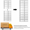Tall Bookcase CD DVD Storage Tower Rack 18 Cubes Bookshelf with Adjustable Shelf