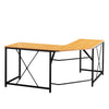 Black Computer Desk L Shape Home Office Desks Large PC Workstation Corner Table