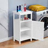 Bedside Table Cabinet Bathroom Cabinet Sofa Side Table Home Living Room White BN