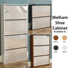 2 3 4 Drawer Shoe Cabinet Mirrored Footwear Storage Cupboard Rack Stand