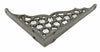 Pair 6" Small Cast Iron Honeycomb Shelf Brackets ornate antique style 15 x 12cm