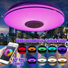 Dimmable 36/60W RGB LED Ceiling Light Bluetooth Music Speaker Lamp APP Control
