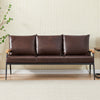 1/2/3 Seater Faux Leather Sofa Armchairs Couches Livingroom Black Brown Modern