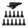 10pcs Car Roof Spoiler Shark Fin Car Decor Carbon Fiber Mini Weatherproof