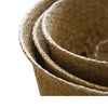 Seagrass Belly Basket Flower Plant Woven Storage Wicker Basket Pot Home Decor UK