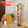 7 Tier Shoe Rack Storage Shelf Corner Shoes Cabinet Organiser Stand Unit Wood
