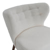 Fabric Armchair Sofa Buttoned High Back Upholstered with Foot Stool Accent Chair