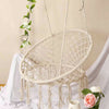 Hanging Macrame Hammock Chair Cotton Woven Rope Swing Chair Seat Beige Ace