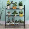 3 Tier Metal Wire Shoe Rack Ladder Shelf Organizer Plant Flower Pot Holder Stand