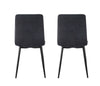 Set of 2 Faux Matte Suede Leather Dining Chairs home & restaurants Henri