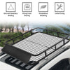 Steel Cargo Roof Rack Basket Truck Cars Top Luggage Carrier 75kg Weight Capacity