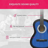 New 38" Blue Acoustic Guitars Folk Pop Guitar Clearance Sale