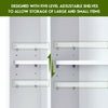 Over-The-Toilet Storage Cabinet 4-Tier Washing Machine Rack W/Adjustable Shelves