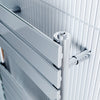 Bathroom Towel Rail Radiator Designer Flat Panel Chrome Heated Warmer Rad