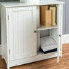 Bathroom Sink Cabinet Under Basin Vanity Unit Cupboard Storage Furniture White