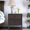 Bedside Table 2 Drawer Storage Nightstand Chest of Drawer Cabinet Bedroom Unit