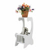 Small Round Side Table Room Tea Coffee Lamp Plant Stand Modern White Furniture