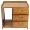 Bamboo Chest of Drawers Bedside Table Cabinet 3 Drawer Bedroom Storage Furniture