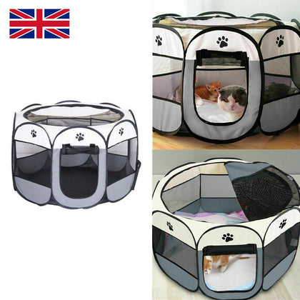 Foldable Pet Soft Playpen Dog Cat Rabbit Puppy Play Crate Cage Tent Portable Use