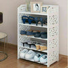 Cabinet White 3/4/5 Tiers Shoe Rack Storage Shelf Display Stand Organiser Unit