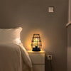 Retro Table Lamp Geometric Wire Industrial LED Light Bulb Bedside Desk Light UK