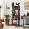 Vintage Industrial Bookcase Tall Display Storage Shelving Unit Stand Metal Retro