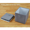 Foldable Storage Canvas Collapsible Folding Box Clothes Organizer Fabric Cube UK