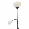 Pair of Modern Silver Grey Floor Lamp Reading Lights Mother & Child Design