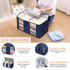 Garprovm 4x Underbed Dustproof Clothes Storage Bag Ziped Organizer Wardrobe Box