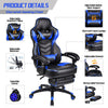 Executive Office Chair Racing Gaming Computer Desk PU Leather Adjustable Swivel