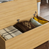 Leon Storage Ottoman Chest Toy Chest Pine Bedding Blanket Box Large Wooden