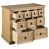 Corona 4+3+2 Drawer Merchant Chest of Drawers, Mexican Solid Pine, Rustic