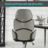 Vinsetto Modern Office Chair Ergonomic Padding High Back Swivel Beige Grey