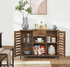 Large Industrial Cabinet Rustic Metal Sideboard Hall Console Table Vintage Shelf