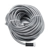 25-100ft Stainless Steel Garden Hose Flexible, Car Wash Water Pipe W/ Nozzle UK