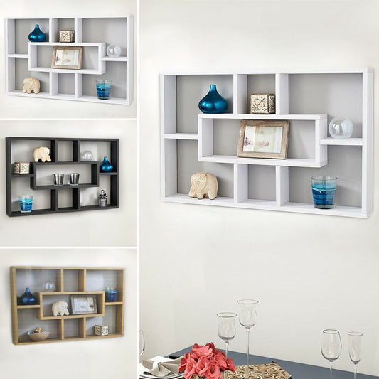 Stylish Space Saving Floating Wall Shelves Display Shelf Bookshelf Storage Unit