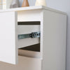 Modern White Bedside Table Cabinet w/3 Drawers Nightstand Storage Furniture