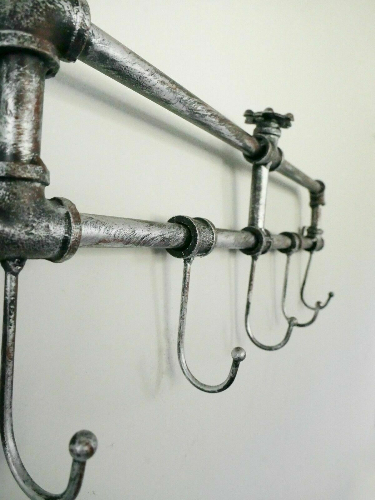 Industrial Pipe Style Wall Mounted Coat Rack Hooks, Towel Rack, Entryway  Hallway Hanger Hooks, Bathroom Towel Hooks 