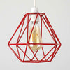 Metal Pendant Light Shade Ceiling Industrial Geometric Wire Cage Lampshade Lamp