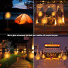 2 PACK Solar Powered LED Garden Lights Stake Post Path Outdoor Fire Flame Lamps