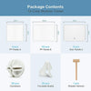 Mondeer 12 Cube DIY Plastic Shoe Storage Cabinet Boxes Cupboard Organizer White
