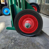 2pc explosion proof tire rubber wheel 16mm roller bearing wheel metal center