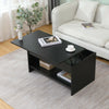 Living Room Lift Up Top Coffee Table with Storage Shelf Different Color Choice